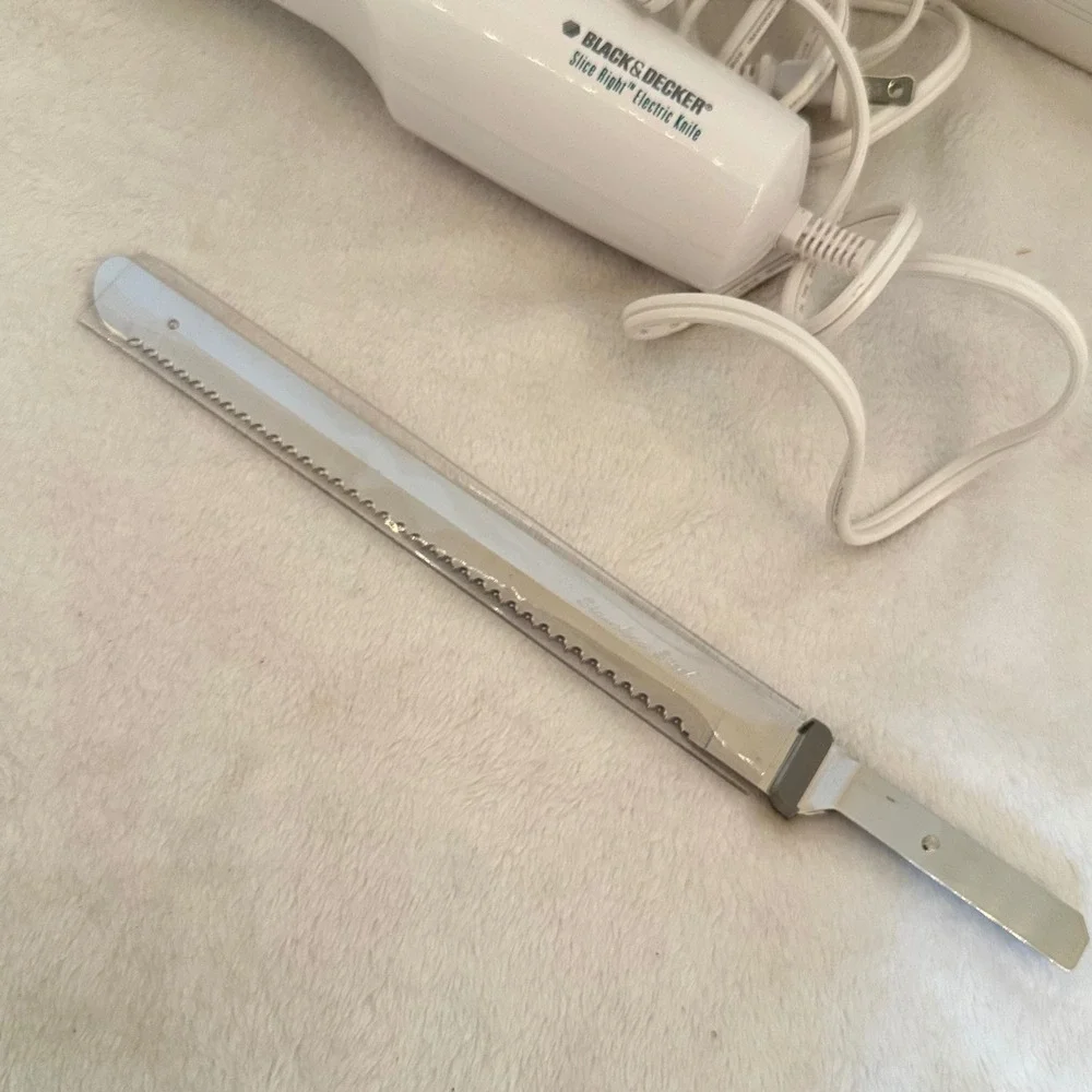Black & Decker Electric‎ Knife White Excellent Slice Right EK300 No Guide